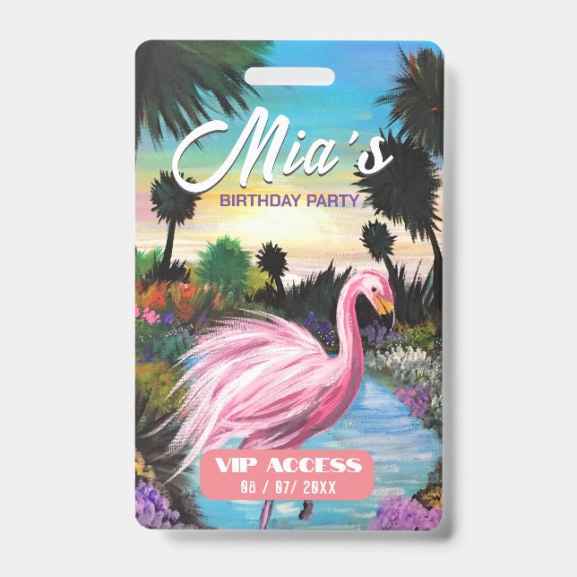 Birthday Party VIP Access Badge (Front)
