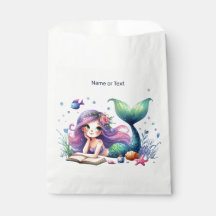 Birthday Party Watercolor Mermaid Sea Life Cute