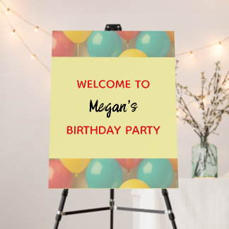 Birthday Party Welcome Sign 