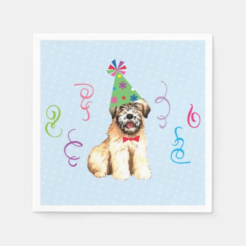 Birthday Party Wheaten Terrier Napkins