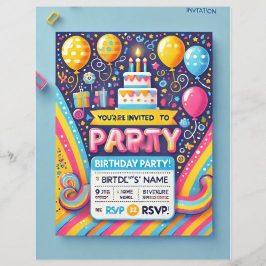 Birthday party wise card  (Back)