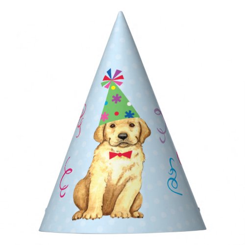 Birthday Party Yellow Lab Party Hat