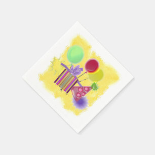 BIRTHDAY PARY BRIGHT FUN NAPKINS