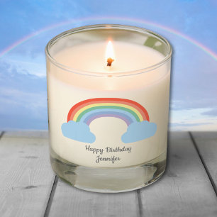 Birthday Pastel Rainbow Scented Candle