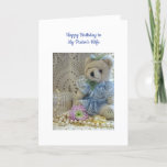 Birthday Pastors Wife Christian Card BBR<br><div class="desc">Teddy Bear Collage Greets Pastor's Wife with Happy Birthday Wishes.  Scripture and Text inside.</div>