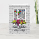 BIRTHDAY - PASTOR'S WIFE -  LOOKING IN AT PARTY CARD<br><div class="desc">SEE SAME IMAGE FOR A HOST OF BIRTHDAY CATEGORIES.</div>