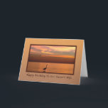 Birthday, Pastor's wife, Ocean View at Sunset Card<br><div class="desc">A beautiful sunset over the shores of the Gulf of Mexico with shades of red, gold, and orange make a splendid and colorful image for this birthday greeting card for a pastor’s wife. A great blue heron bird stands in the water in the foreground while two sea gulls are seen...</div>