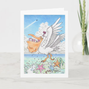 Birthday Pelican Card