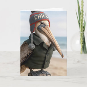 Birthday Pelican Humor Card