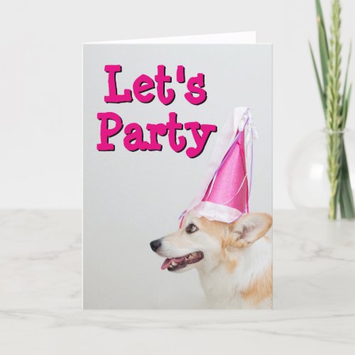 Birthday Pembroke Welsh Corgi Dog Card