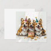 Birthday Pembroke Welsh Corgi Dogs (Front/Back)