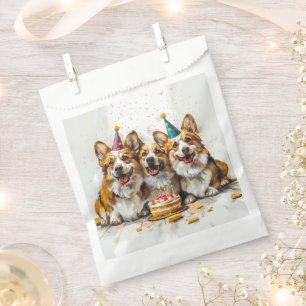 Birthday Pembroke Welsh Corgi Dogs Favor Bag