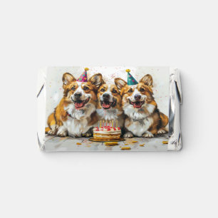 Birthday Pembroke Welsh Corgi Dogs Hershey's Miniatures
