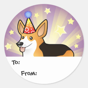 Birthday Pembroke Welsh Corgi Gift Tags
