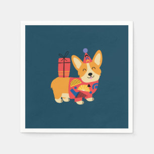 Birthday Pembroke Welsh Corgi Napkins