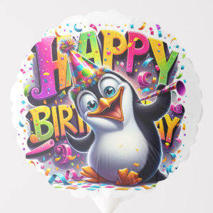 Birthday Penguin by Natasha Us Balloon