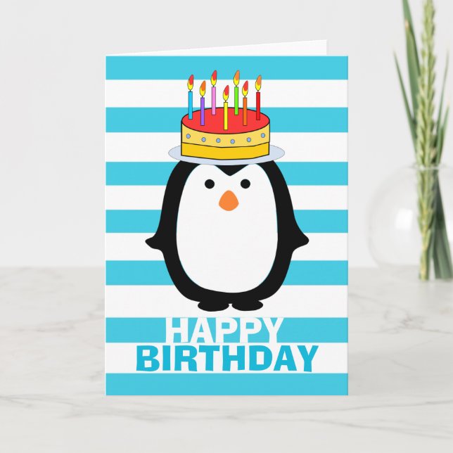 Birthday Penguin Card (Front)