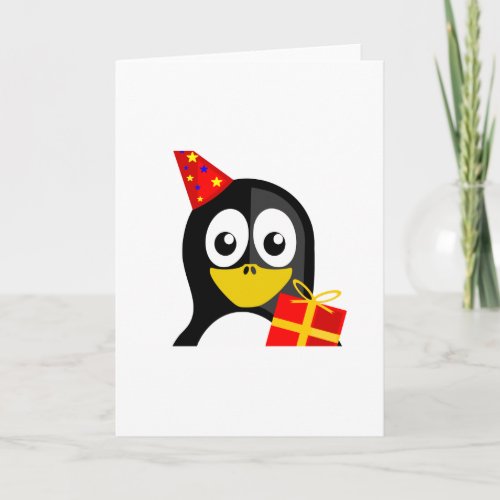 Birthday Penguin Card