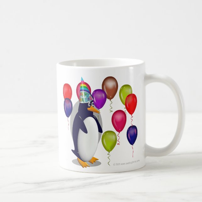 Birthday Penguin Coffee Mug (Right)