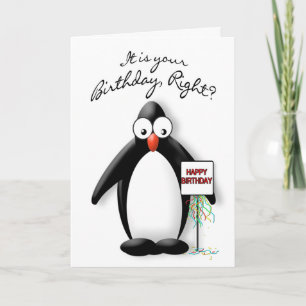 BIRTHDAY - PENGUIN COLLECTION CARD