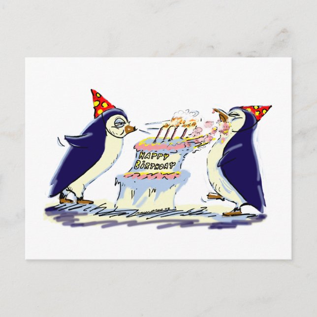 BiRtHdAy PeNgUiNs Postcard (Front)