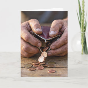 Birthday Pennies in a Coin Purse Card
