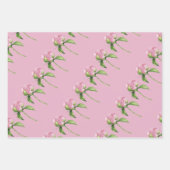 Birthday Peony Wrapping Paper Flat Sheet Set of 3 (Front 2)