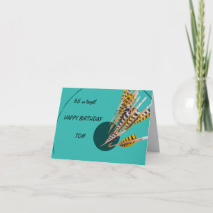 BIRTHDAY PERSONALIZE YEAR & NAME ON TARGET 65? CARD