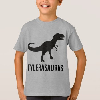 Birthday Personalized Dinosaur Shirt by mybabytee at Zazzle