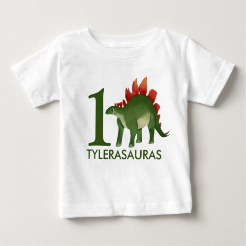 Birthday Personalized Dinosaur Shirt 1st birthday Baby T_Shirt