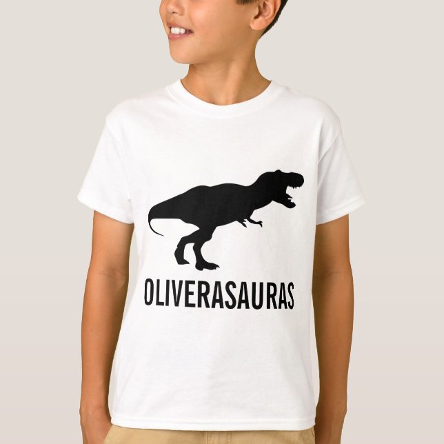 Birthday Personalized Dinosaur Tee (Front)
