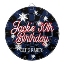 BIRTHDAY Personalized Name - Midnight Sky & Stars