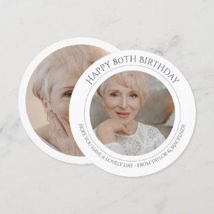 Birthday Personalized Photo and Text Card