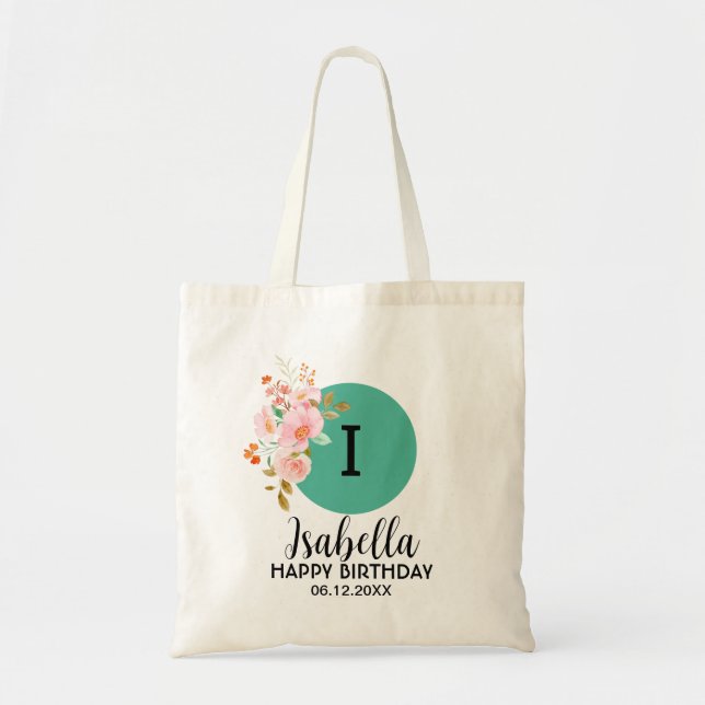 Birthday personalized Tote Bag (Front)