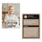 Birthday Photo & All-Star Grandma Baseball Card