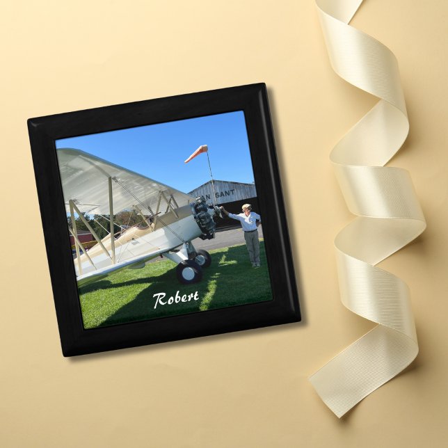 Birthday Photo and Name Keepsake Simple Custom Gift Box (Creator Uploaded)
