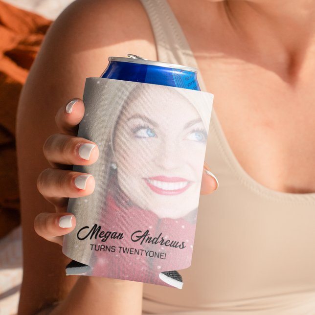 Birthday Photo Can Cooler (Creator Uploaded)