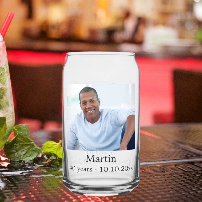 Birthday photo can glass (Creator Uploaded)