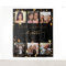 Birthday photo collage black gold best friends