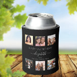 Birthday photo collage black white best friends can cooler<br><div class="desc">A gift from friends for a woman's 21st birthday, celebrating her life with a collage of 6 of your high quality photos of her, her friends, family, interest or pets. Personalize and add her name, age 21 and your names. White text. A chic, classic black background color. Her name is...</div>
