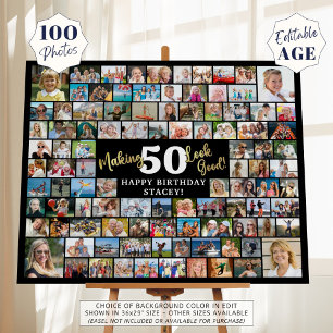 Birthday Photo Collage Making AGE Look Good Foam Board