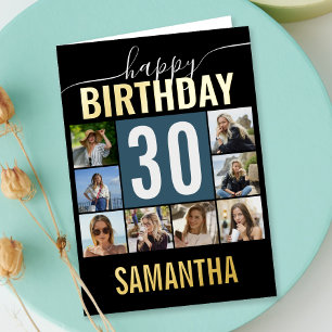 Birthday Photo College Any Age Foil Greeting Card