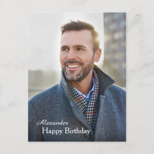 Birthday Photo Custom Postcard