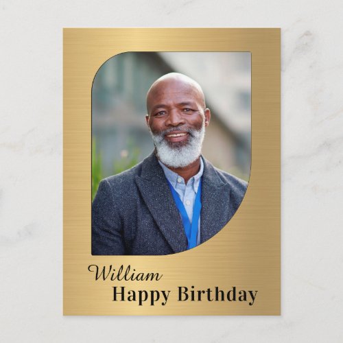 Birthday Photo Custom Postcard