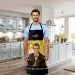 Birthday photo man myth kitchen legend name apron<br><div class="desc">Personalize and add your own photo of the birthday boy/man.  Personalize and add a name,  age 40 and a text.  Text: The Man,  The Myth,  The Kitchen Legend.</div>