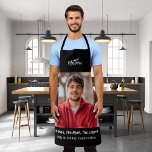 Birthday photo man myth legend name fun apron<br><div class="desc">Personalize and add your own photo of the birthday boy/man.  Personalize and add a name,  age 40 and a text.  Text: The Man,  The Myth,  The Legend.</div>