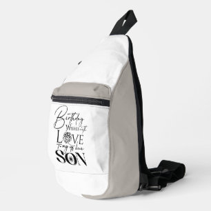 Birthday Photo Montage Design For Son Sling Bag