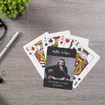Birthday photo name fun poker cards<br><div class="desc">Personalize and add your own photo of the birthday boy/man.  Personalize and add a name,  age 40 and date.</div>