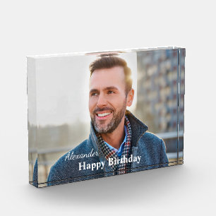 Birthday Photo Picture Custom Acrylic Award