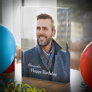 Birthday Photo Picture Custom Acrylic Award